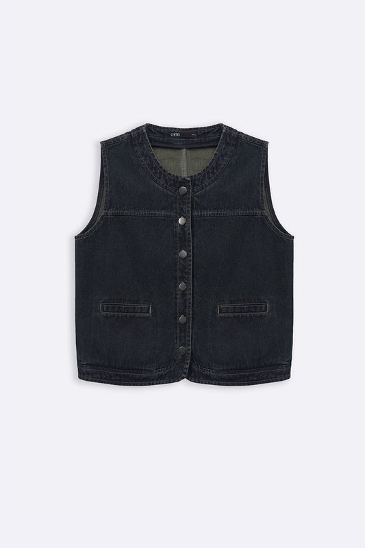LAMA CLASSIC DENIM VEST For Women