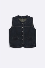 LAMA CLASSIC DENIM VEST For Women