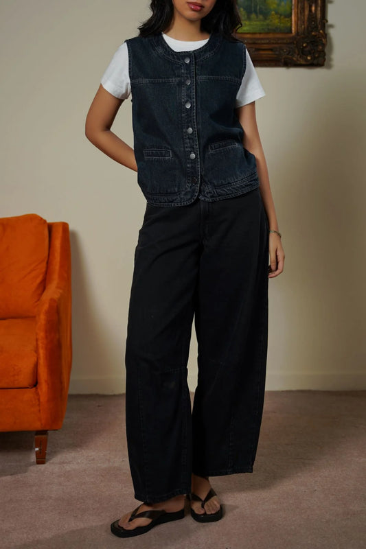 LAMA CLASSIC DENIM VEST For Women