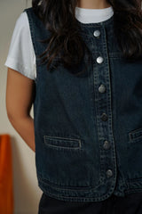 LAMA CLASSIC DENIM VEST For Women