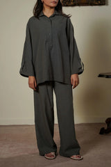 LAMA HALF-BUTTON SUMMER SHIRT For Women