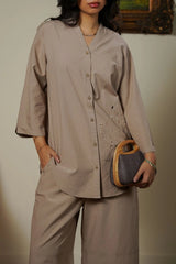 LAMA BAMBOO LINEN BLEND SHIRT For Women