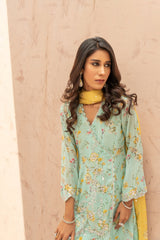 Wahaj M Khan | The Print Story |  Ferozi Yellow TPS Peplum