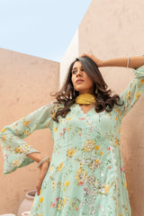Wahaj M Khan | The Print Story |  Ferozi Yellow TPS Peplum