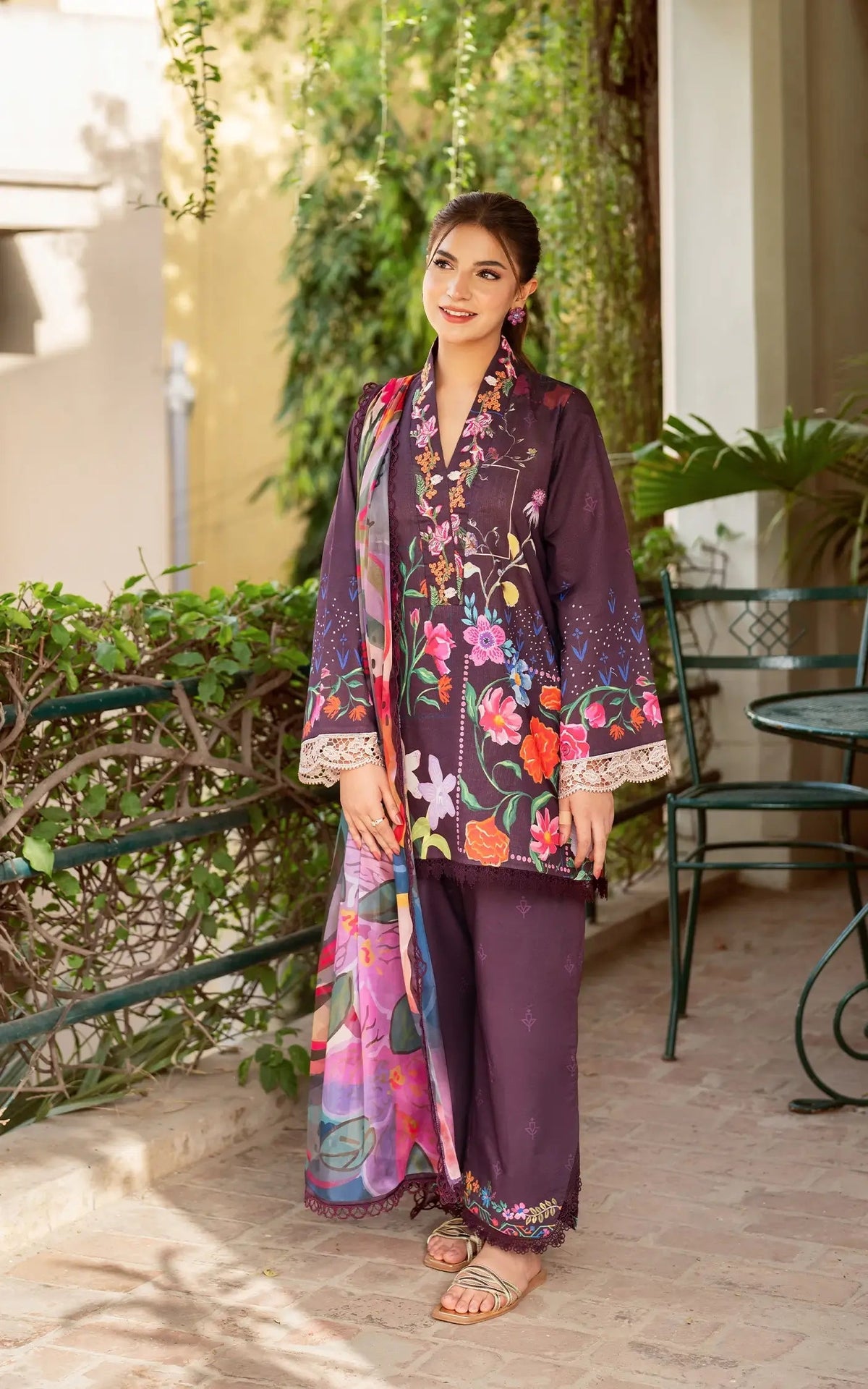 Asifa and Nabeel | Yakin Summer 25 | Whimsical Flora-(YKL25-12)