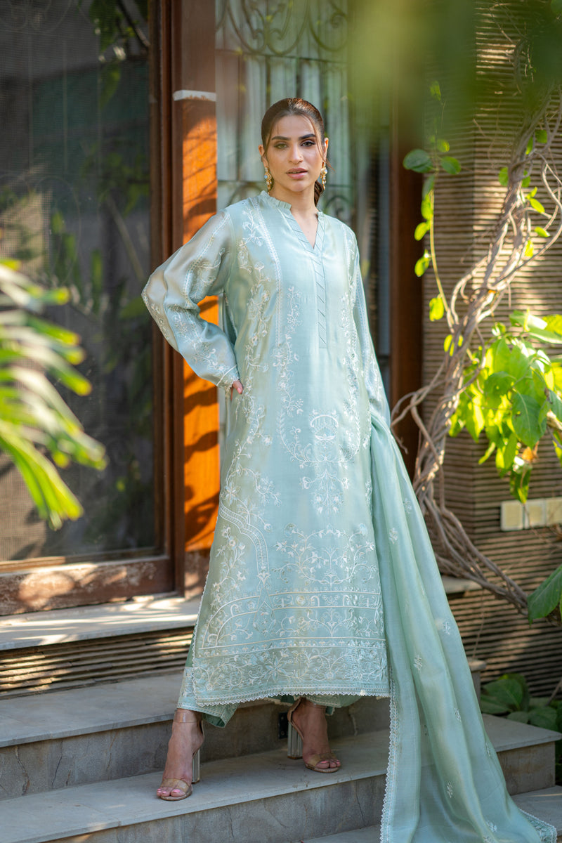 Wahaj M Khan | Pari Collection | Mint Sheesha Pari Set