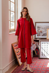 Sahar | Pret Essentials Winter 25 | Scarlet Flame