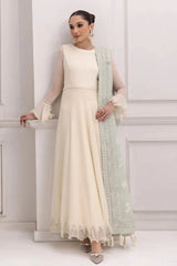 Alizeh | Formals Collection | Off White Dress 3 piece - RTW1007