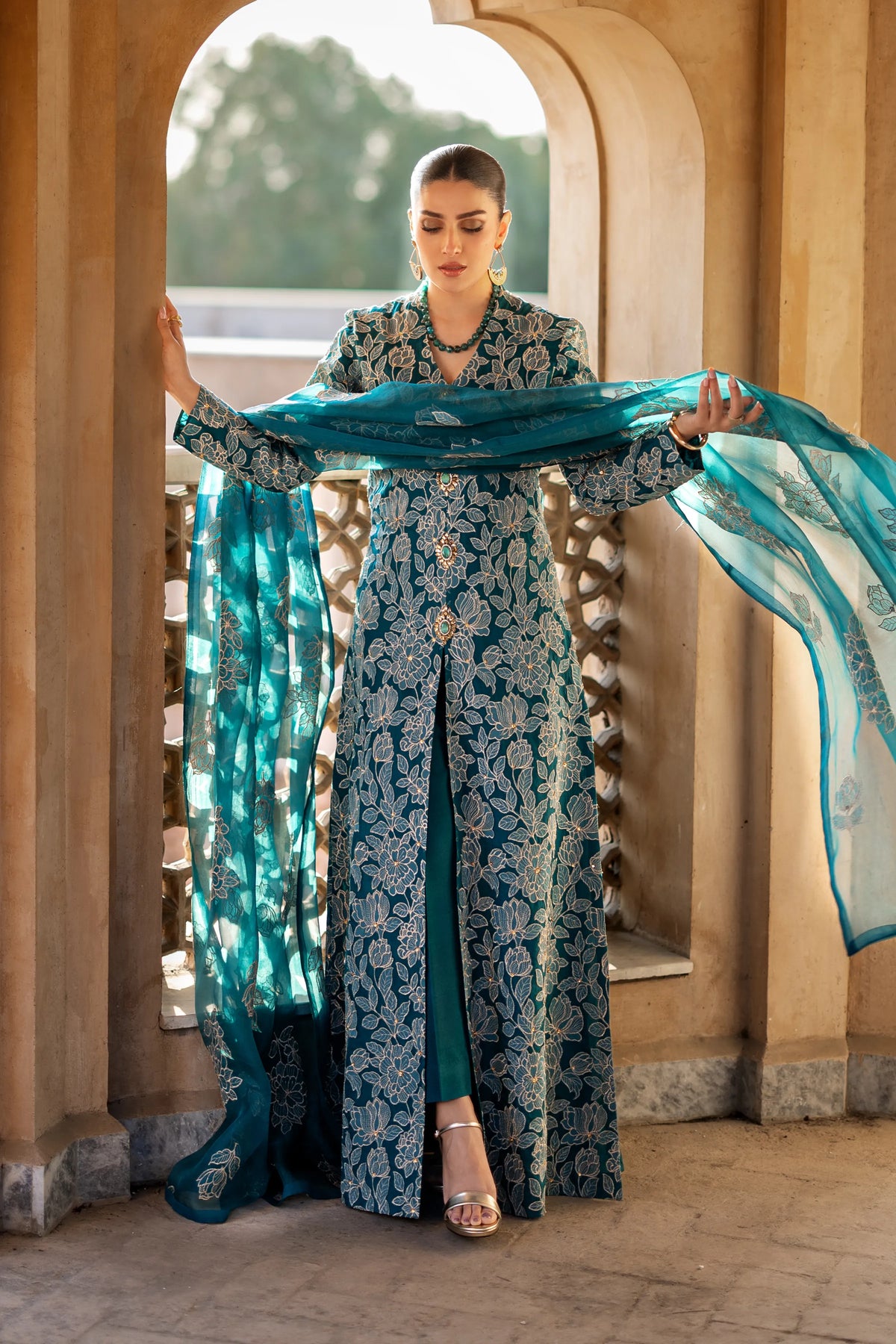 Festive Elegance - Bareeze 2-Piece Organza