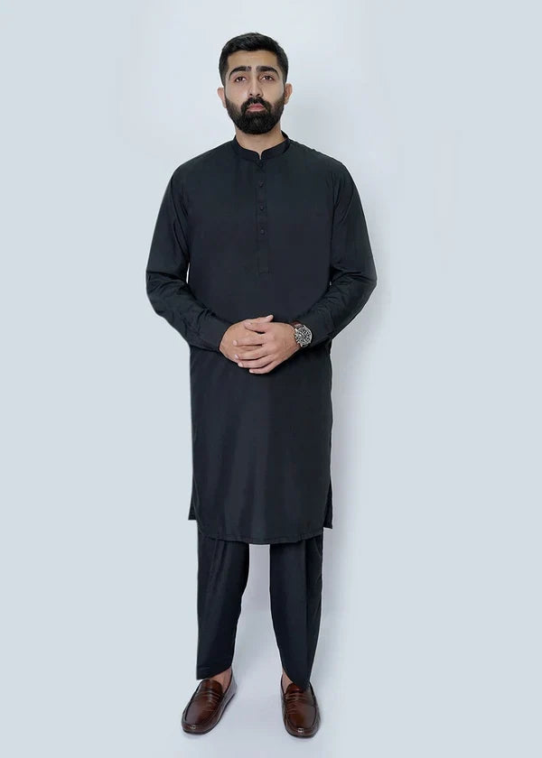 Gent Plain Basic Black Ban Collar - Grab By The Shoppe