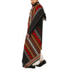 Kamaal Khan Colorful Mehrabi Tharri Shawl - Red