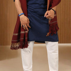 Kamaal Khan Peshawari Dhussa Shawl (Medium) - Oak Brown
