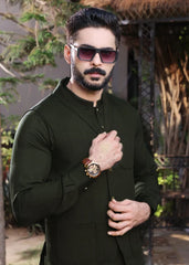 (3 Piece) - Dark green Suit with Matching Waistcoat