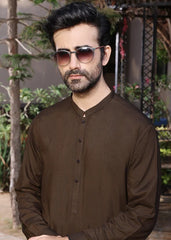 (3 Piece) - Festive Brown Suit with Matching Waistcoat