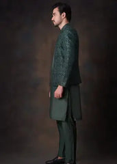 Emerald Green Prince Jacket - 3 Piece Set