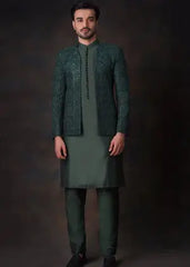 Emerald Green Prince Jacket - 3 Piece Set