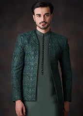 Emerald Green Prince Jacket - 3 Piece Set