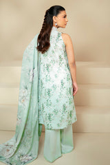 Cross Stitch | Daily Lawn 24 | ROSE GARLAND-3 PIECE LAWN SUIT