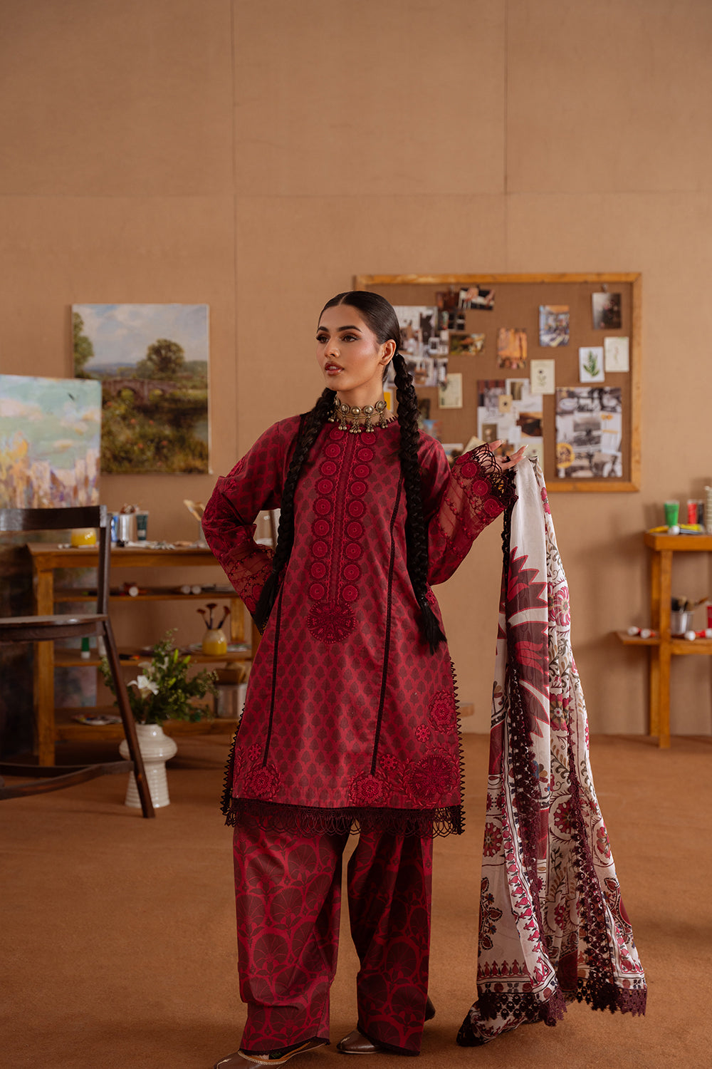 Saira Rizwan | Laanem Summer Lawn 25 | SEREN-A-SRL25-08