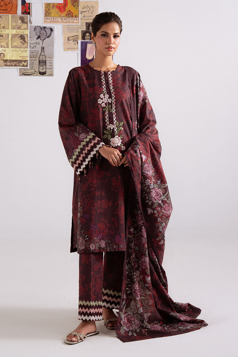 Cross Stitch | Khaddar Linen 25 | FLORAL MELODY