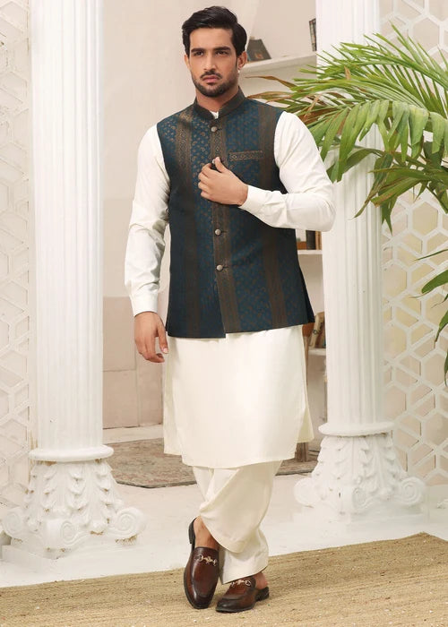 (1 Piece) - Festive Waistcoats -Royal Illusion- Menswear