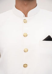 HK Fashion Off White Prince Coat For Wedding