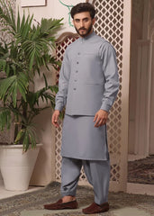 (3 PIECE) Powder Blue Suit with Matching Waistcoat