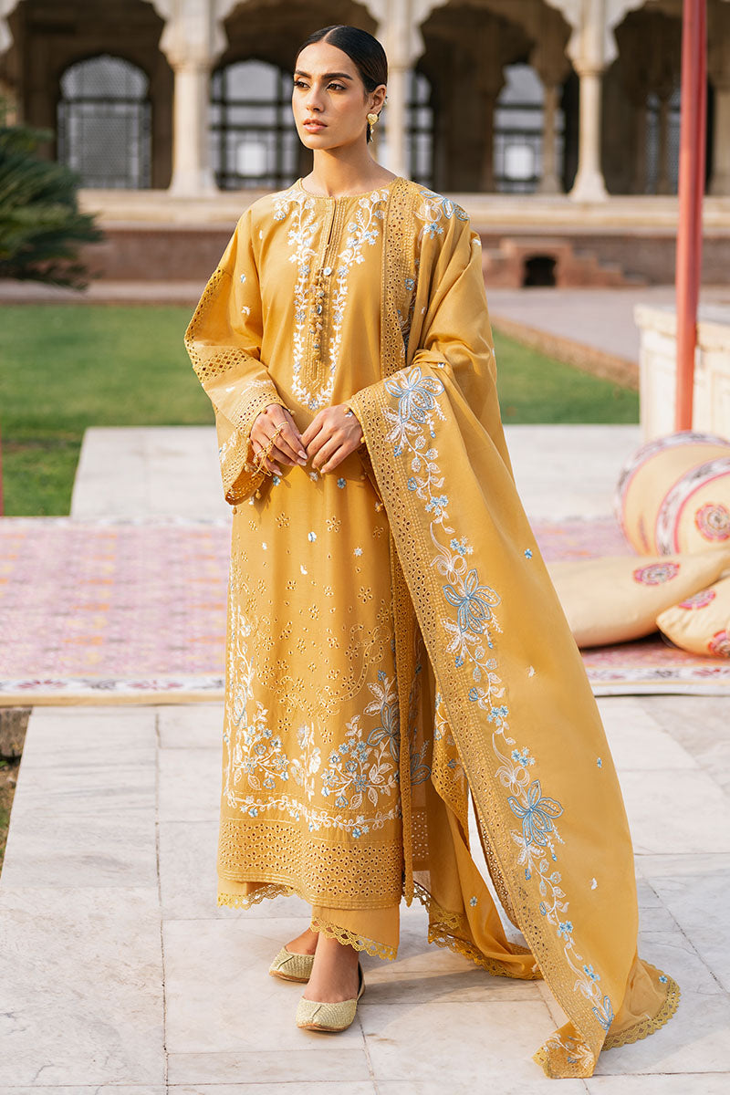 Cross Stitch | Eid Lawn Edit 25 | MUSTARD MIRAGE
