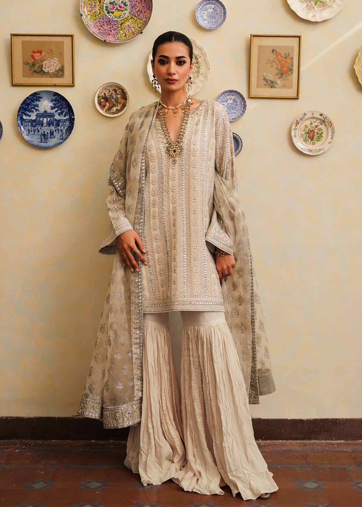 Mahgul | Eid Edit 2024 | Crushed Silver