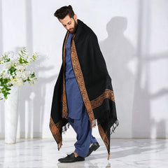 Kamaal Khan Irani Style - Baghdadi Shawl - Black