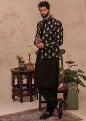 Eminence Shahi Prince Coat -Open Front- Black