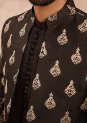 Eminence Shahi Prince Coat -Open Front- Black