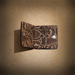 Python wallet Brown #0115 For Men