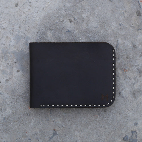 Crazy Horse Black - Bifold Wallet #00061