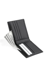 Premium Leather Black RFID-Protected Luxury Leather Wallet For Men (MW072RF-003)