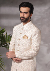 (3 Piece) Shalwar Kamiz with Prince Coat 86 For Men