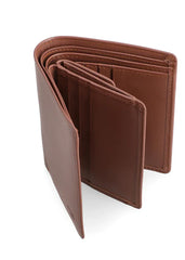 Premium Leather brown Smooth Style Leather Wallet For Men (MW0813-006)