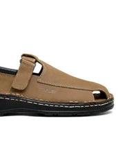 LEATHER SANDAL - 4001 FAWN - Starlet Shoes