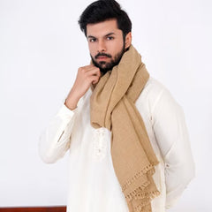 Brown Pure Wool Shawl - Deenaar