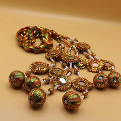 Multicolored Handmade Gotta Punjabi Paranda - Elayna