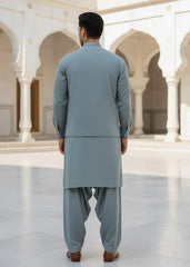 (3 Piece) - Pastel Green Suit with Matching Waistcoat