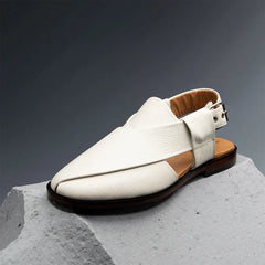 SLO Shoes Grain White Shoes for Men