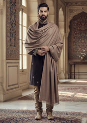 Hijab Gallery By Arbish Arts SHAWL-SHEHANSHA brown