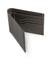 Premium Leather Dark Brown Minimalistic Slim Luxury Wallet For Men (MW0077-002)