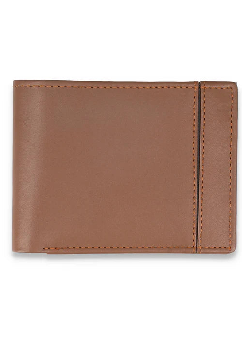 Premium Leather Classic Tan Slim Wallet For Men(MW310A-005)
