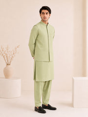 Mint Blended Waistcoat - Straigth Cut - Men