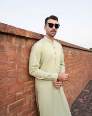 Mint Kurta Trouser/Shalwar - Men