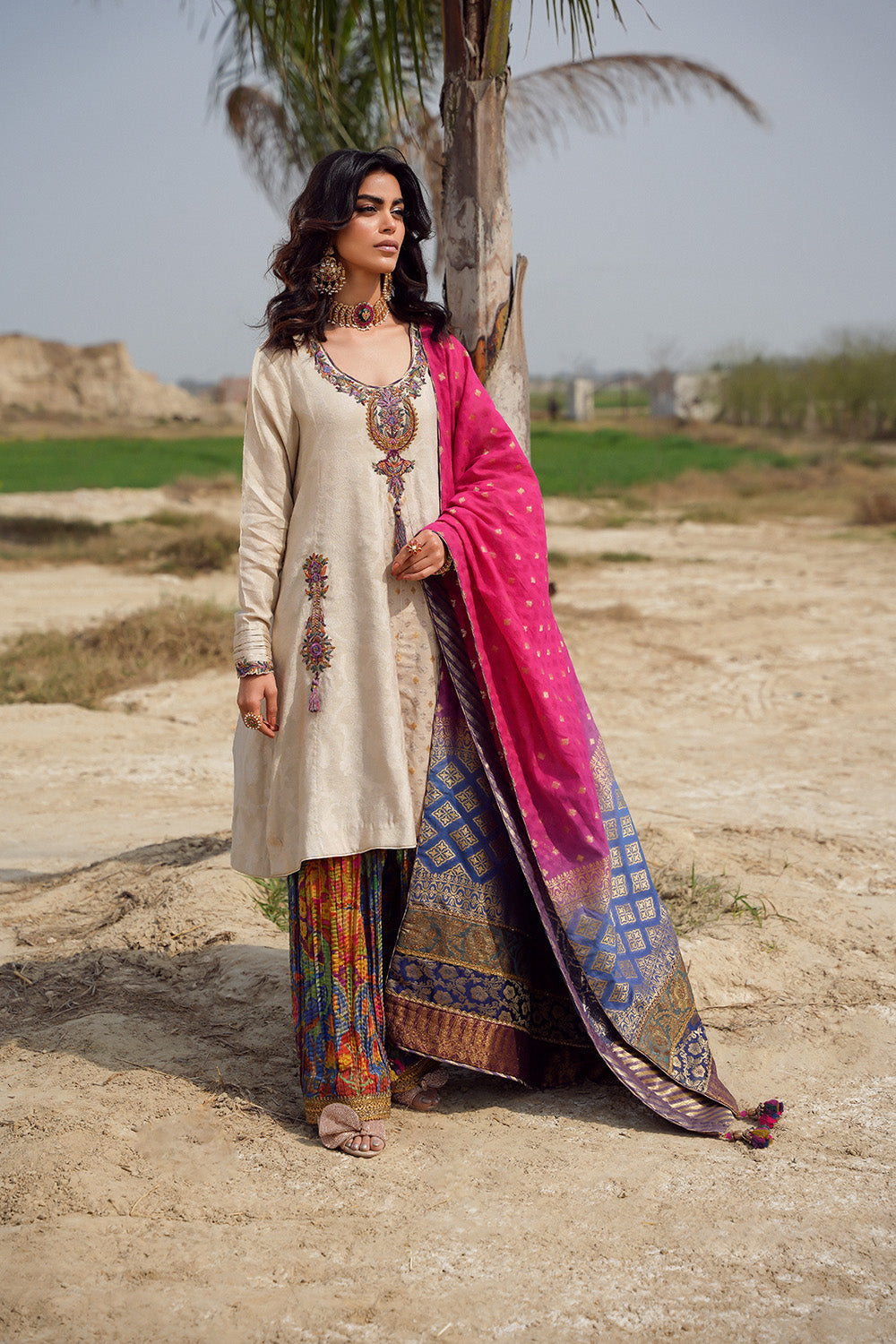 Nilofer Shahid | Verve Summer 24 | Verena (3pc) – Verve SS 24