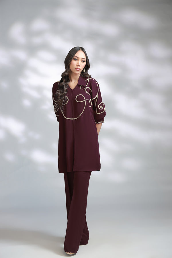 Sana Abbas | La Fiesta A W Pret | Crimson