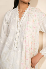 Cross Stitch | Mahiri Lawn 25 | IVORY GLINT